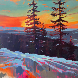 Trees at Eisman Hut 30x40-web