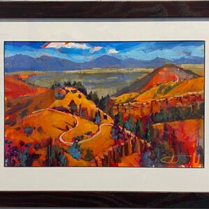 Red Canyon study 10x15 framed web